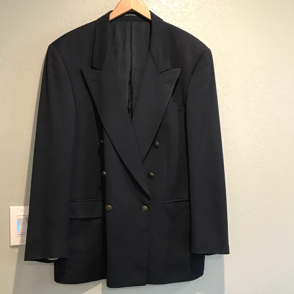 Yves Saint Laurent Vtg Blazer Coat Wool